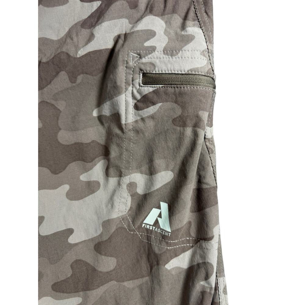 Eddie Bauer First Ascent Camo Capri Pants Women Size 12 Pink/Maroon Stretch Hike - Picture 12 of 12